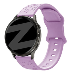 Bandz Bracelet silicone 'Léopard' Garmin Venu 4 - 41mm (mauve)