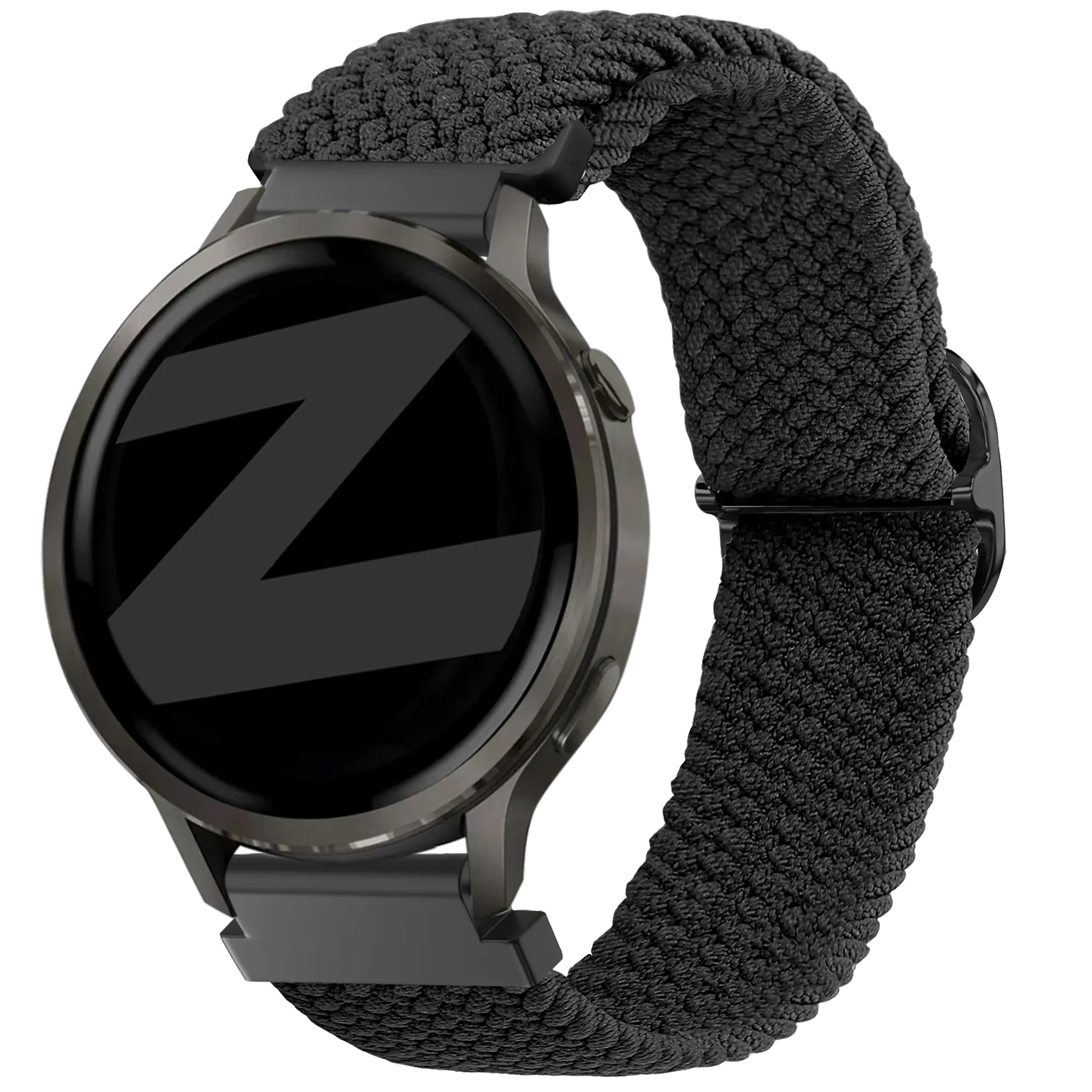 Bandz Bracelet tressé réglable Garmin Venu 2s (noir)