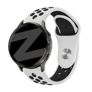 Bandz Bracelet sport 'Deluxe' Garmin Vivomove HR (blanc/noir)