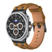 Bracelet cuir solide Samsung Galaxy Watch 8 Classic (marron)