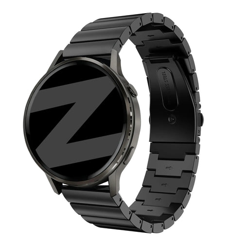 Bandz Bracelet acier 'One Bead' Garmin Approach S42 (noir)