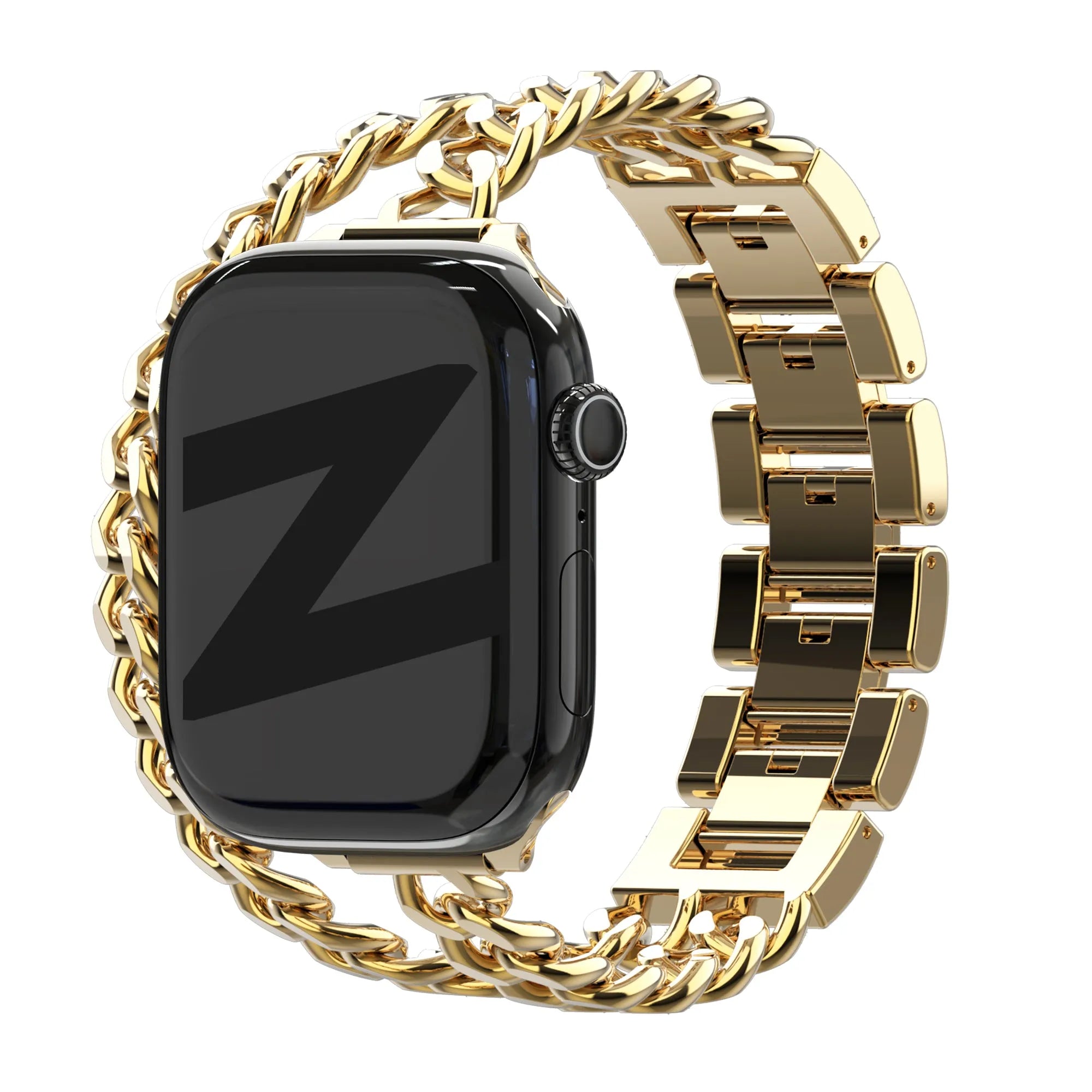 Bandz Bracelet acier 'Double Tour' Apple Watch (or)