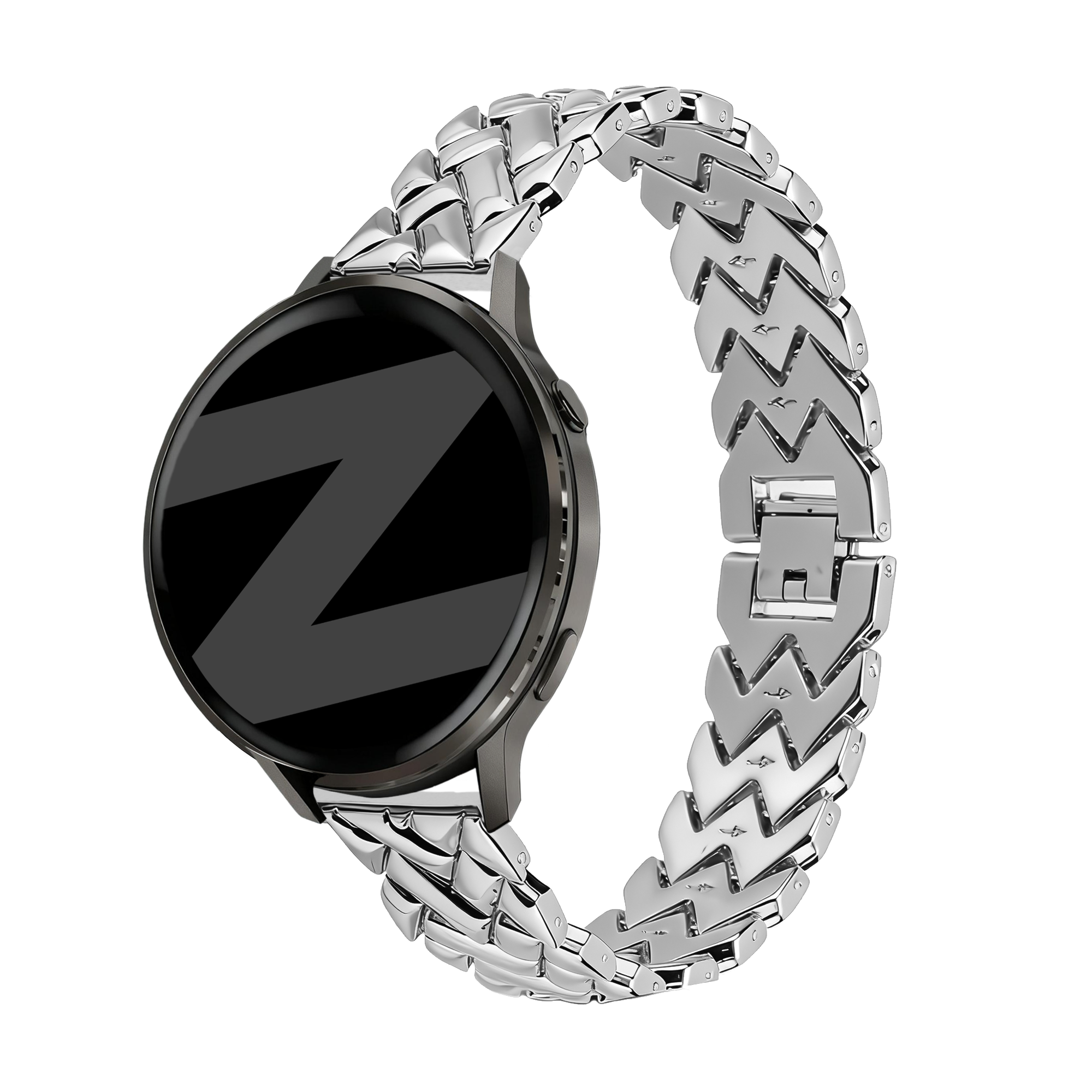 Bandz Withings ScanWatch 2 - 38mm Metal Strap 'V-Type' (Silver)