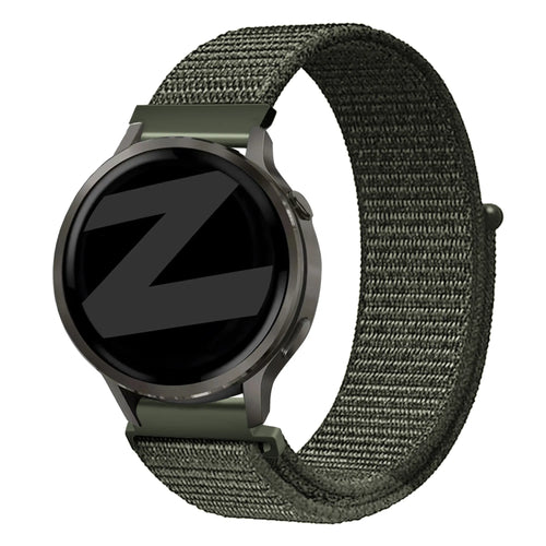 Bandz Bracelet nylon à boucle Garmin Venu 4 - 41mm (vert foncé)
