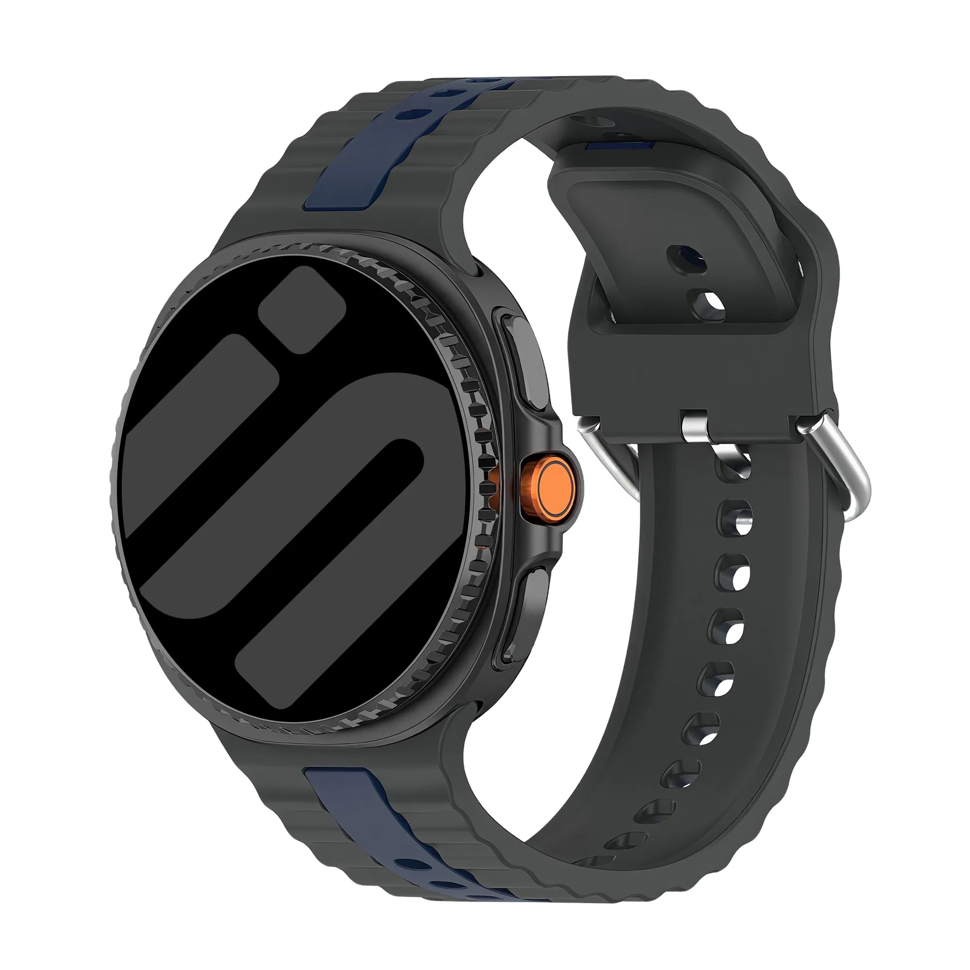 Bracelet sport duo Samsung Galaxy Watch 8 Classic (gris foncé/bleu)