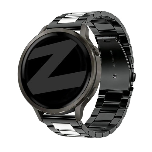 Bandz Bracelet acier 'Classic' Garmin Venu 2 (noir argent)