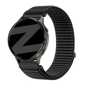 Bandz Bracelet nylon ondulé Garmin Forerunner 265 (noir)