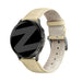 Bandz Bracelet cuir effet crocodile Garmin Vivomove Sport (beige)