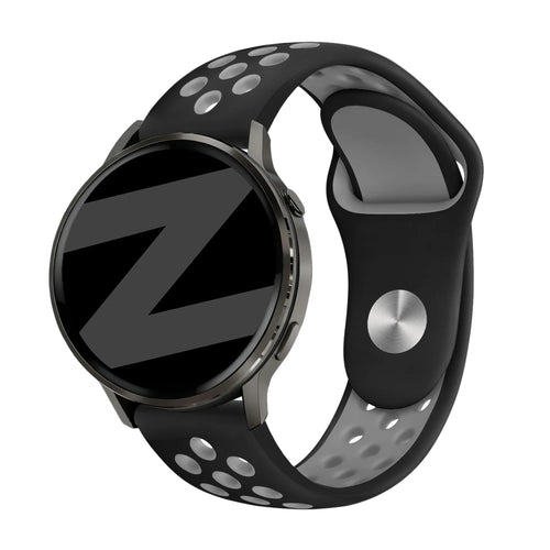 Bandz Bracelet sport 'Deluxe' Garmin Vivomove Sport (noir/gris)