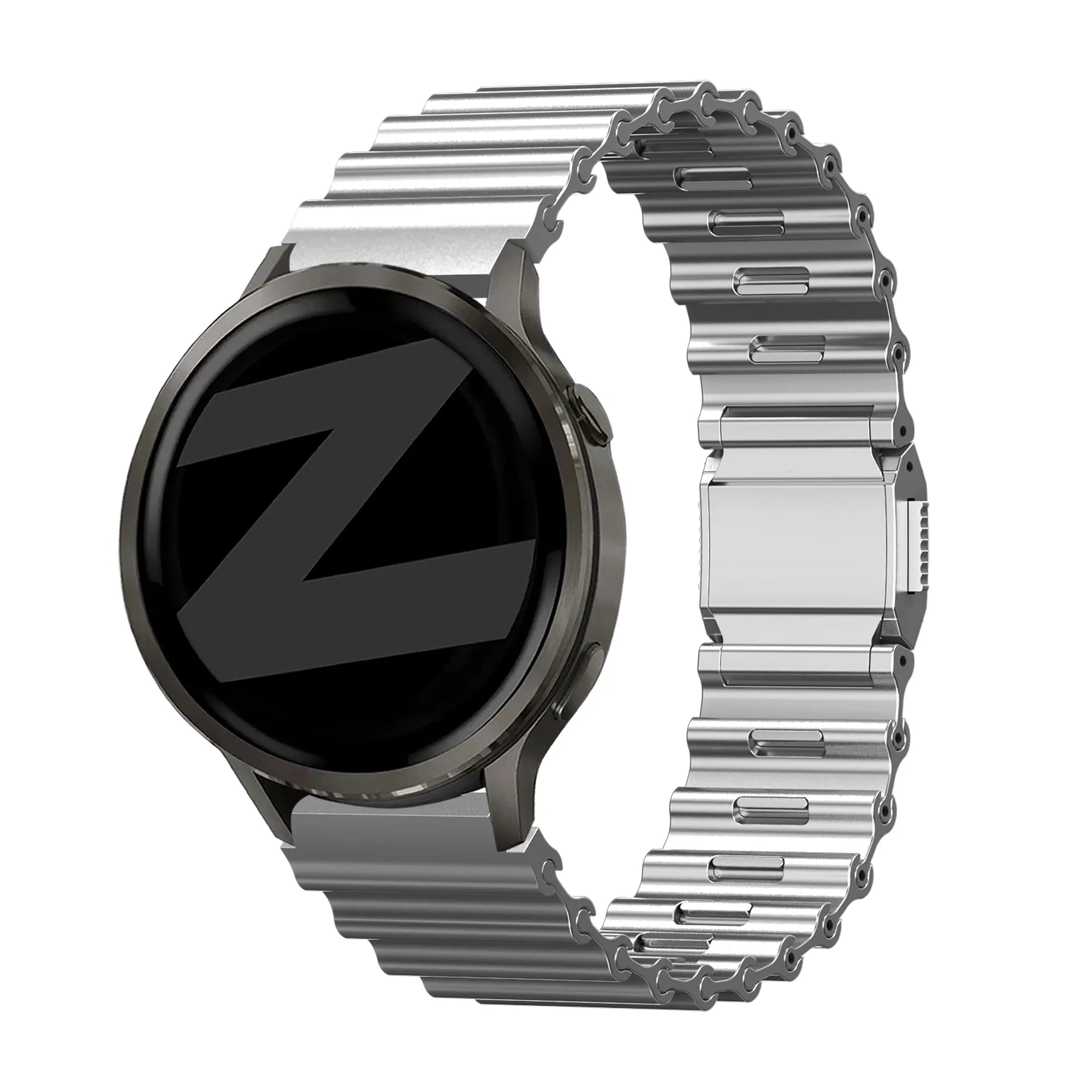 Bandz Bracelet acier premium 'Ocean' Fossil Gen 6 - 44mm (argent)