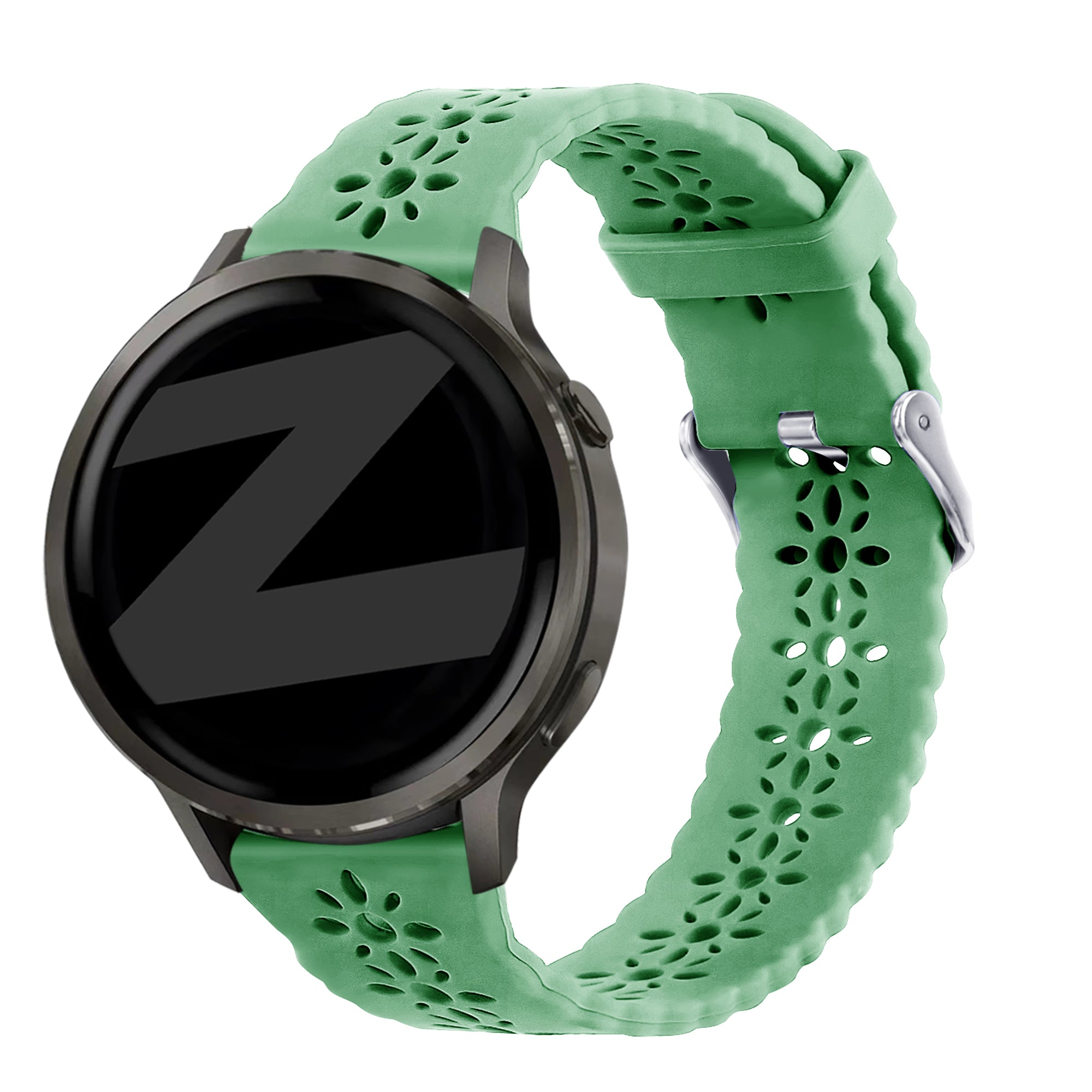 Bandz Bracelet silicone 'Lace' Garmin Vivoactive 6 (vert clair)