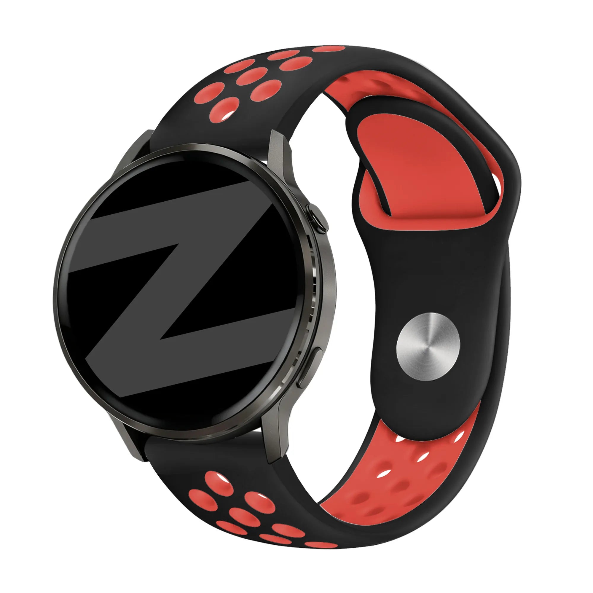 Bandz Bracelet sport 'Deluxe' Garmin Venu SQ 2 (noir/rouge)