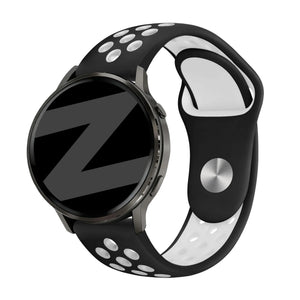 Bandz Bracelet sport 'Deluxe' Garmin Venu SQ 2 (noir/blanc)