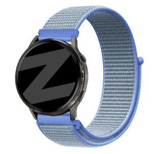 Bandz Bracelet nylon Garmin Vivoactive 4s (bleu clair)