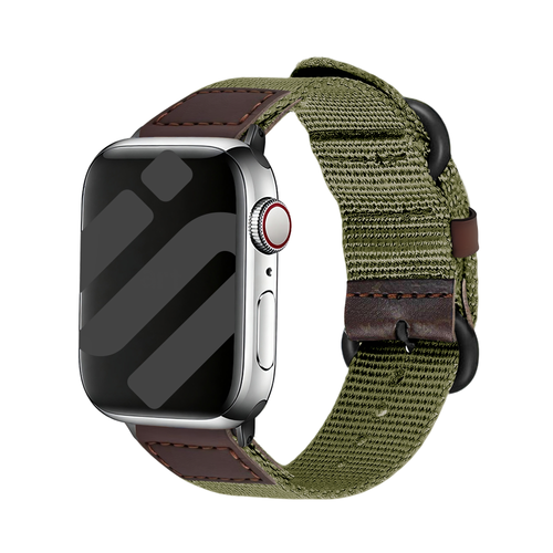 Bracelet canvas Apple Watch Ultra (vert militaire)