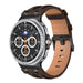 Bracelet cuir solide Samsung Galaxy Watch 8 Classic (marron café)