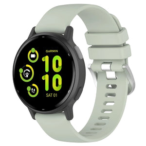 Bracelet silicone classique Garmin Vivoactive 6 (vert clair)