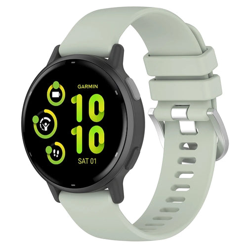 Bracelet silicone classique Garmin Vivoactive 6 (vert clair)