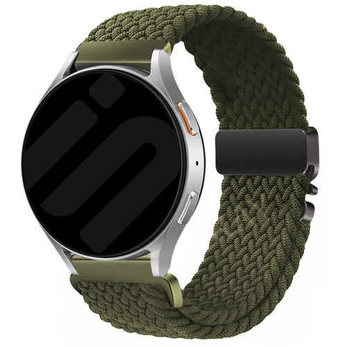 Bracelet tressé Samsung Galaxy Watch 6 - 44mm avec P-boucle (vert)