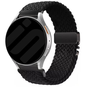 Bracelet tressé Fossil Gen 6 - 42mm avec P-boucle (noir)