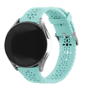 Bracelet de silicone avec relief Amazfit Active (bleu-vert)
