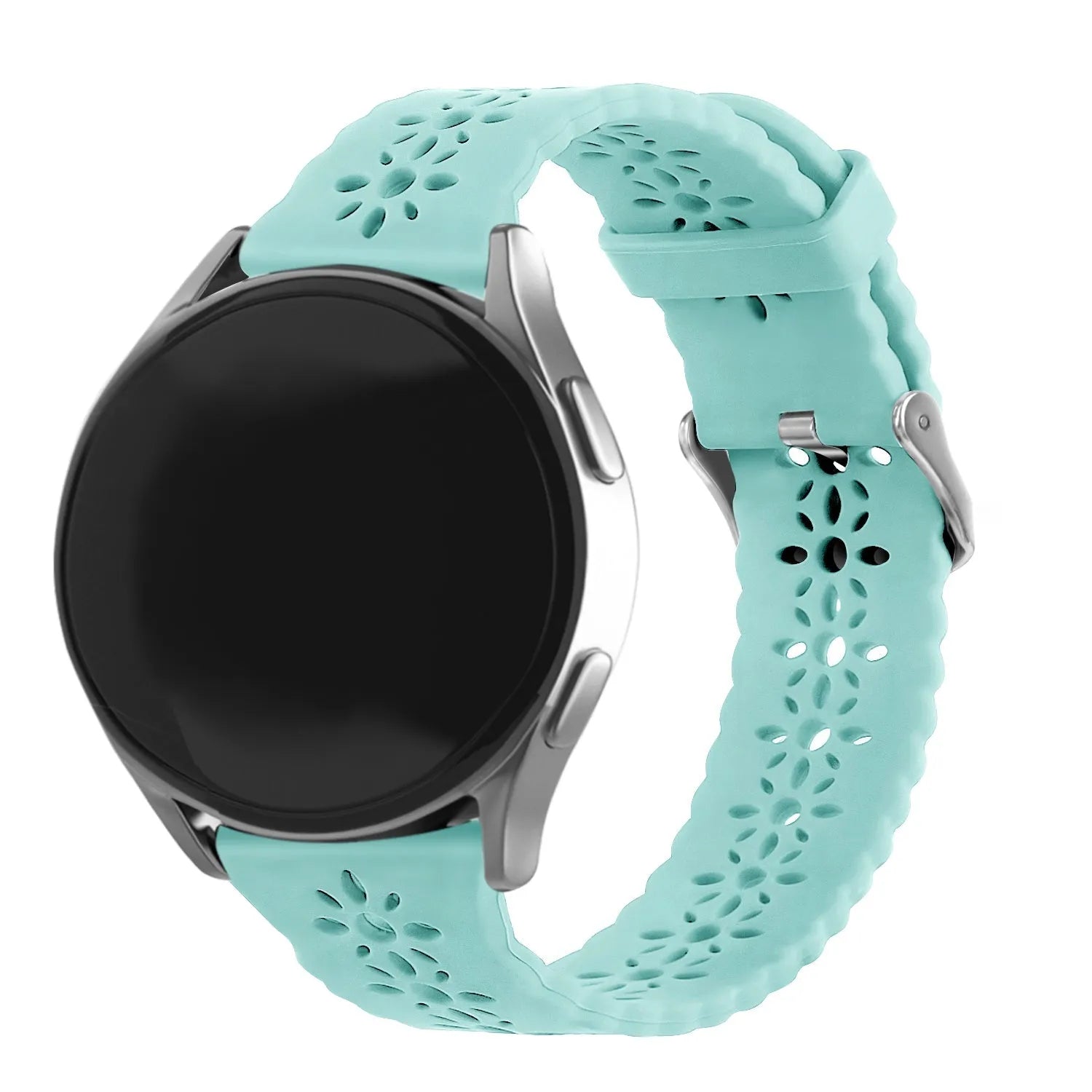 Bracelet de silicone avec relief Amazfit Active (bleu-vert)