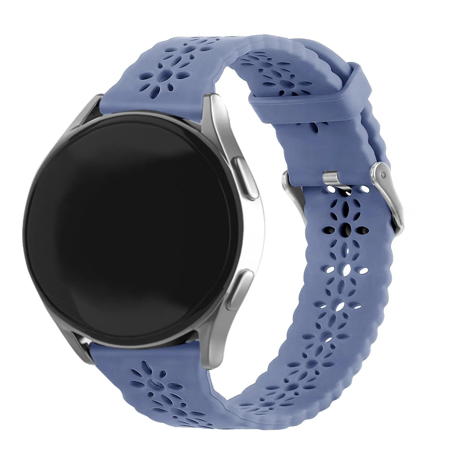 Bracelet de silicone avec relief Amazfit Bip 3 (Pro) (gris lavande)
