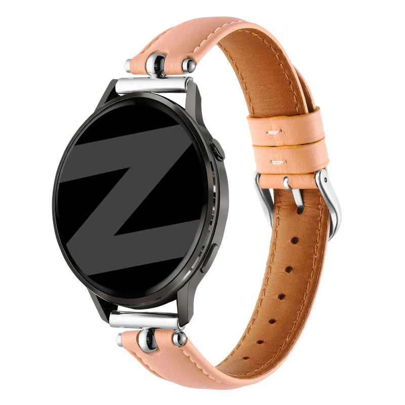 Bandz Bracelet cuir 'Bullet' Oozoo Smartwatch 20mm (rose)