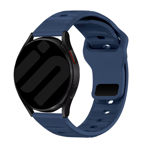 Bracelet silicone robuste Huawei Watch GT 5 Pro 46mm (bleu foncé)