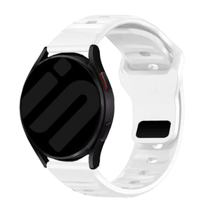 Bracelet silicone 'Outdoor' Amazfit Active 2 (blanc)
