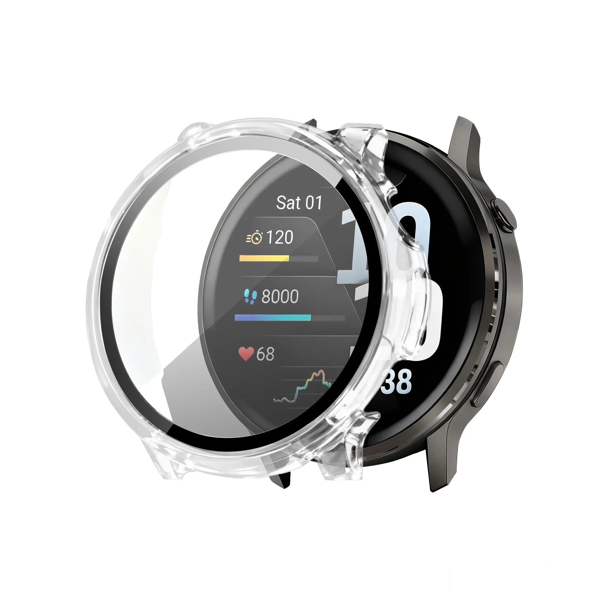 Bandz Protecteur Pc avec verre Garmin Venu 4 - 41mm (transparent)