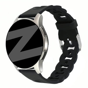 Bandz Bracelet silicone 'Chaînes' Huawei Watch GT 3 42mm (noir)