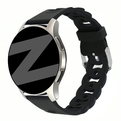 Bandz Bracelet silicone 'Chaînes' Huawei Watch GT 3 42mm (noir)