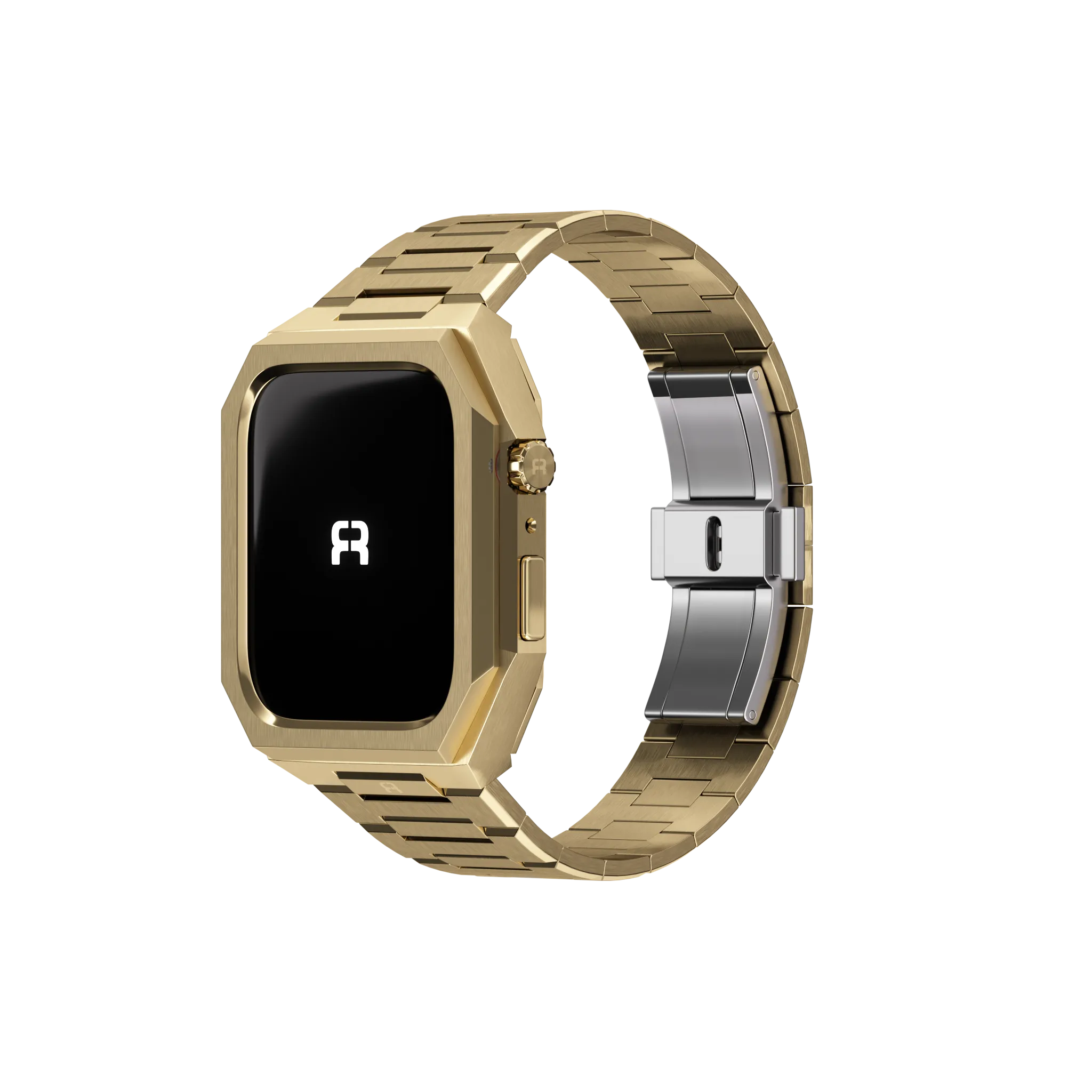 Reqior Boîtier avec bracelet en acier 'Nautilus' Apple Watch 45mm (or)