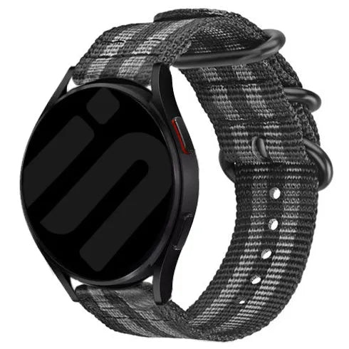 Bracelet nylon à boucle Suunto Nautic S (noir/gris)
