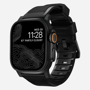 Nomad Bracelet de silicone résistant Apple Watch (noir)