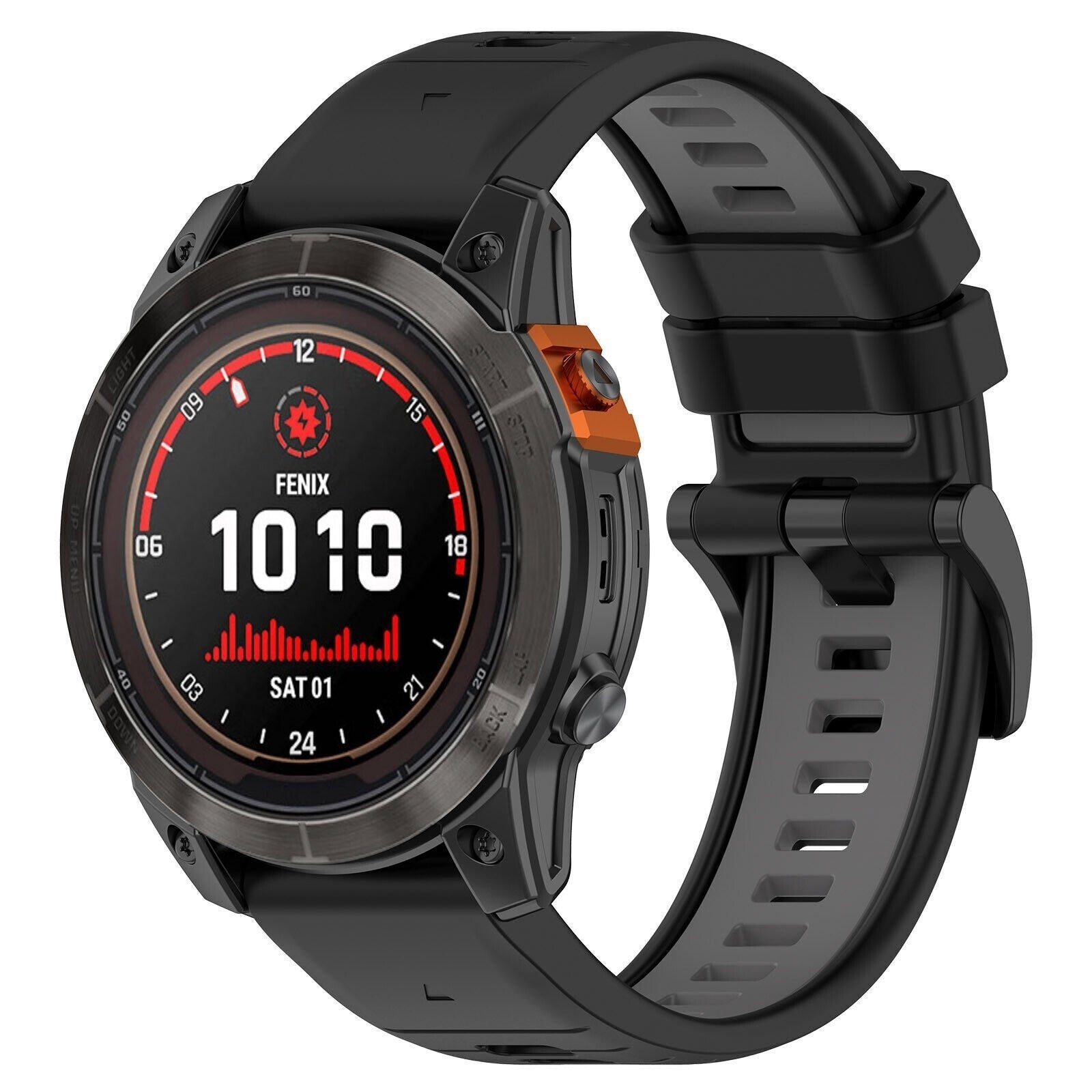 Bracelet à boucle sportive Garmin Forerunner 970 (noir/gris)