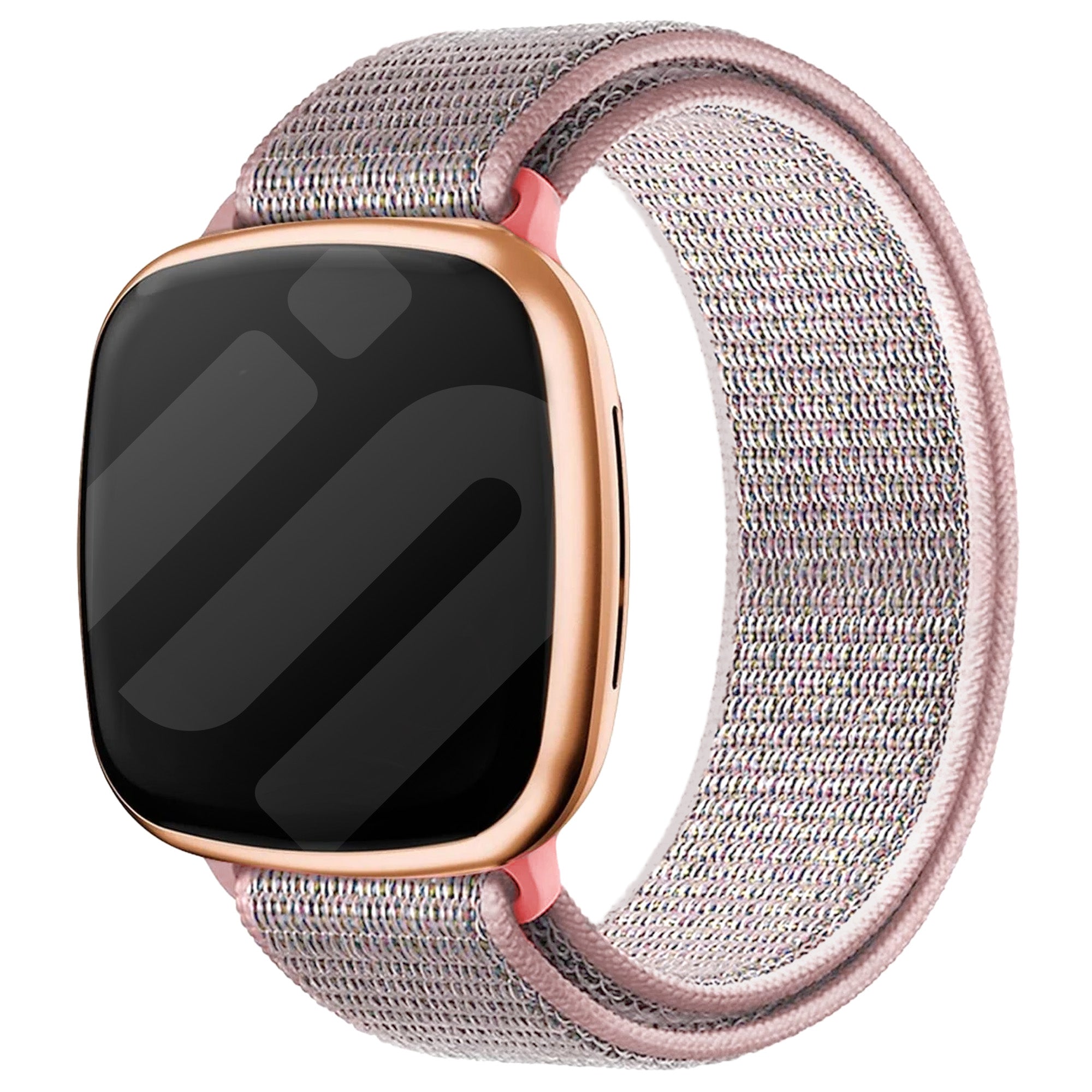 Bracelet nylon Fitbit Versa 3 (rose sable)