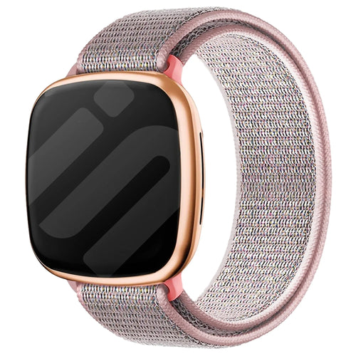 Bracelet nylon Fitbit Versa 3 (rose sable)
