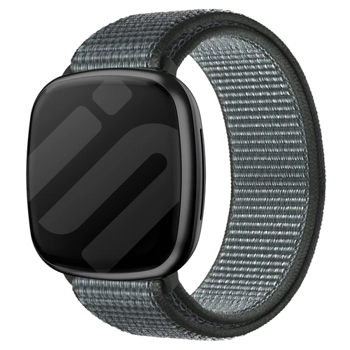 Bracelet nylon Fitbit Versa 3 (gris-vert)