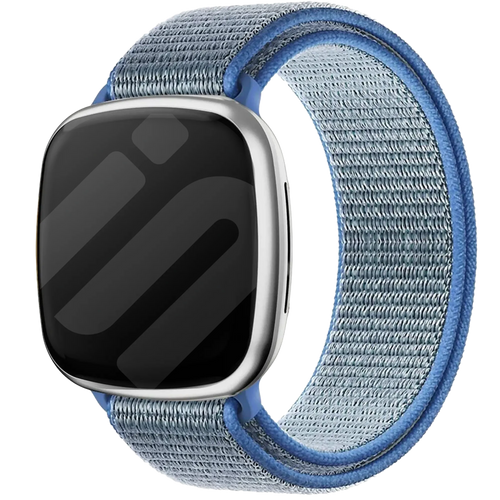Bracelet nylon Fitbit Versa 3 (bleu clair)