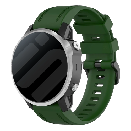Bracelet silicone Garmin Approach S70 - 42mm (vert militaire)