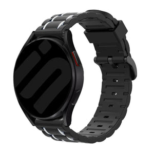 Bracelet sport avec boucle Suunto Nautic S (noir/blanc)