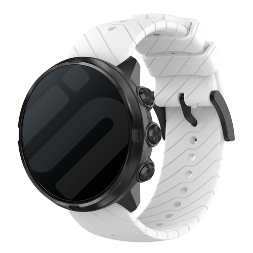 Bracelet silicone Suunto 9 (Baro) (blanc)