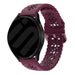 Bracelet silicone avec motif Samsung Galaxy Watch 7 - 44mm (rouge vin)