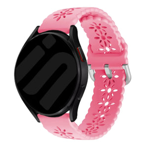 Bracelet de silicone avec relief Amazfit Bip U (Pro) (rose brillante)