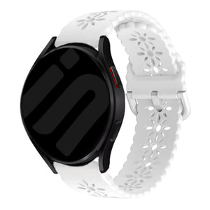 Bracelet de silicone avec relief Amazfit Bip U (Pro) (blanc)