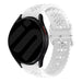 Samsung Galaxy Watch 6 Classic 43mm Patterned Silicone Strap (White)