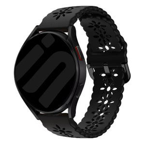 Bracelet de silicone avec relief Amazfit Bip 3 (Pro) (noir)