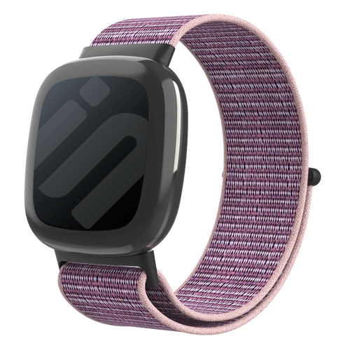 Bracelet nylon Fitbit Versa 4 (rose/violet)